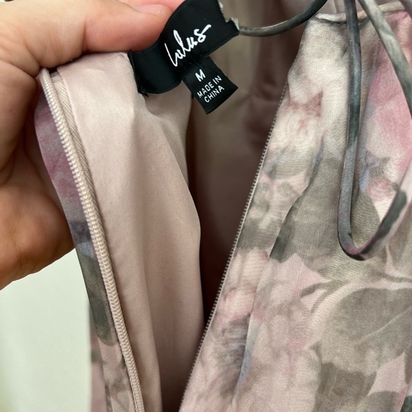 NWOT Most Beautiful Day Pink Multi Floral Print Organza Maxi Dress - Picture 5 of 9